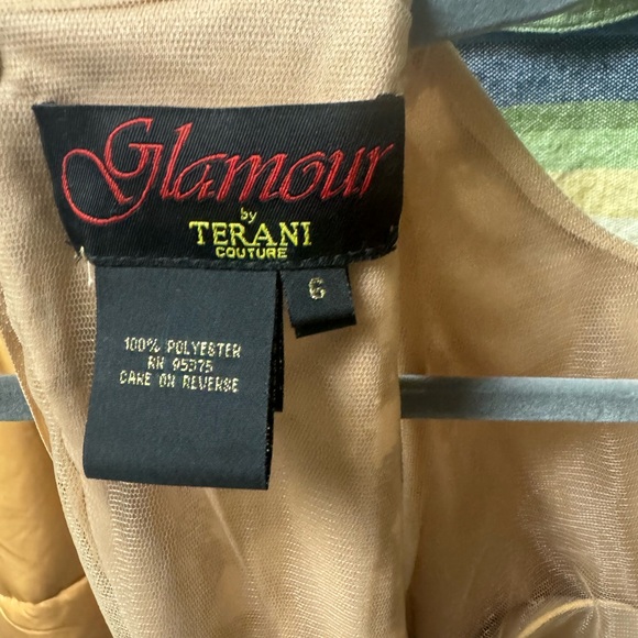 Glamour by Terani Couture Beaded Formal Crop Top - Picture 4 of 5